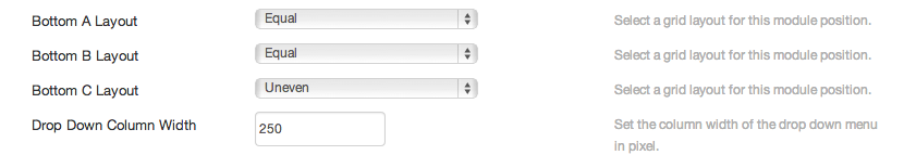 admin options